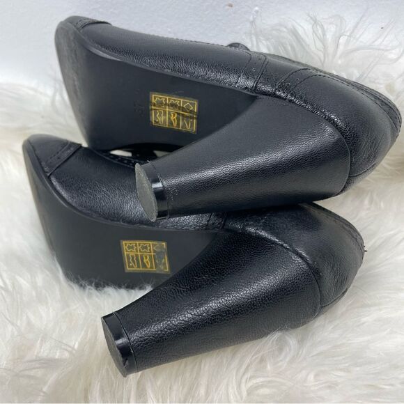 Jeffrey Campbell | Oxford heel bootie 37 (7 US) front lace up,black 3 1/… - Picture 3 of 8